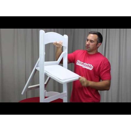Atlas Commercial Products TitanPRO™ White Resin Folding Chair RFC6WH